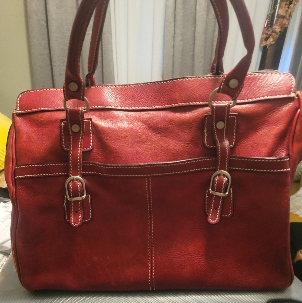 Made in Italy Large Red Handbag Floto
